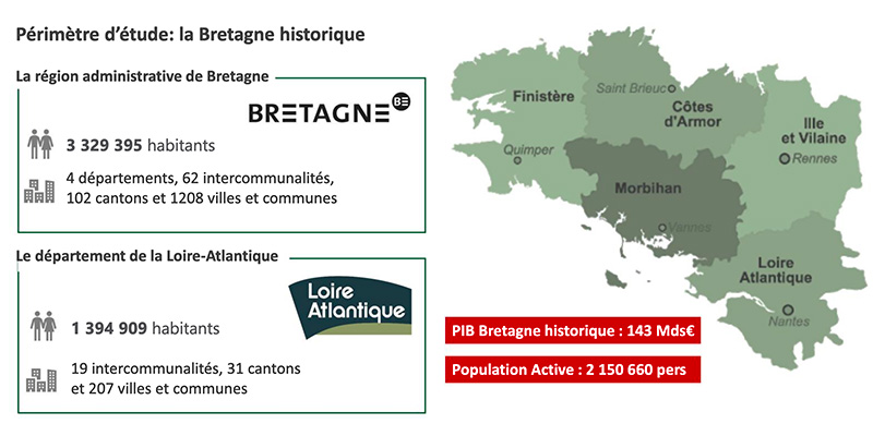 Carte de la Bretagne historique - Goodwill Management