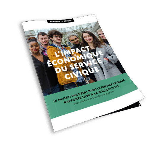 Couverture de l'étude de l'impact du service civique en France