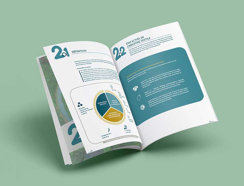 Mockup livre blanc mode circulaire