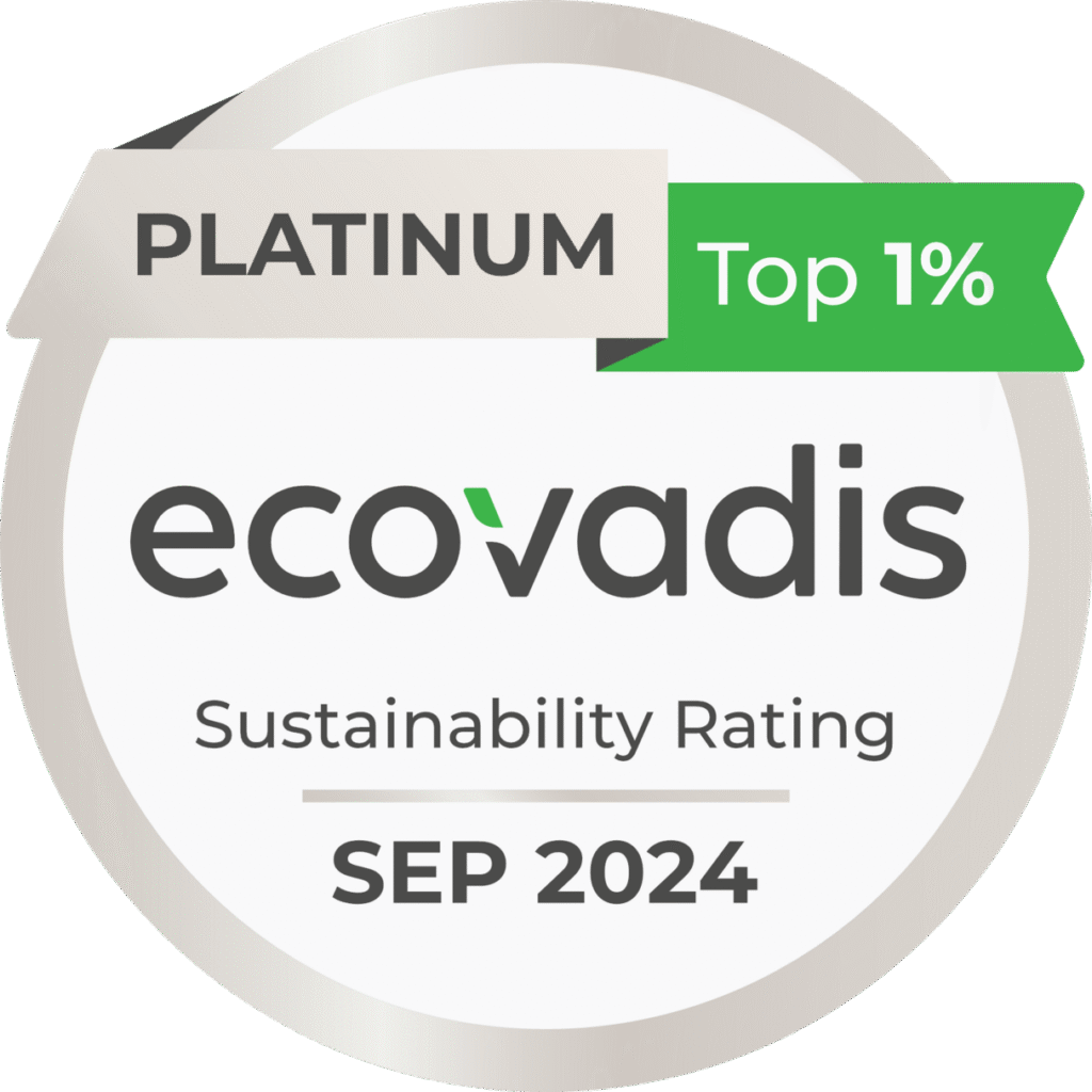 Logo médaille EcoVadis platinum