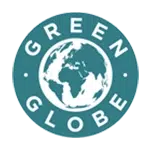 Label green globe