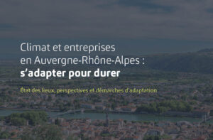 couverture étude entreprises et climat en AURA